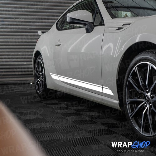 PREMIUM Subaru BRZ Kit de Rayas Laterales (BLANCO BRILLANTE) - Imagen 2 de 2
