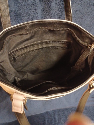 Stone & Co. Tan & Black Leather Slip Pocket Shoulder Bag Manufactured 12/2016 - Picture 15 of 20