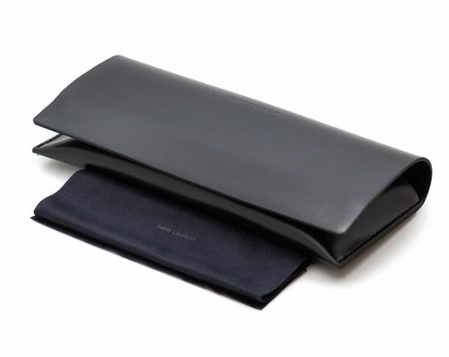 Saint Laurent SL 309 001 Black/Black Rimless Metal Pilot Unisex Sunglasses - Bild 2 von 2