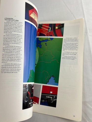 VW Volkswagen II Transporter Italian 1993 Sales Brochure Specs Illustrations - Picture 5 of 7