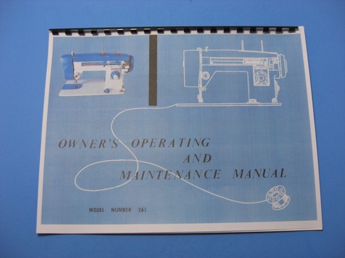 White Model 265 Sewing Machine Instruction Manual - Printed - Picture 1 of 5