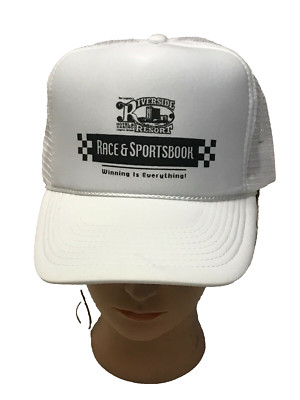 Riverside Casino Race & Sportsbook White Trucker Hat ''Winning is Everything''