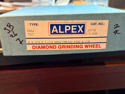 1 NOS Diamond GRINDING WHEEL USA 6"x 3/4" x 1-1/4" Hole CMD 120 Inv#STBX26 #7 - Picture 6 of 6
