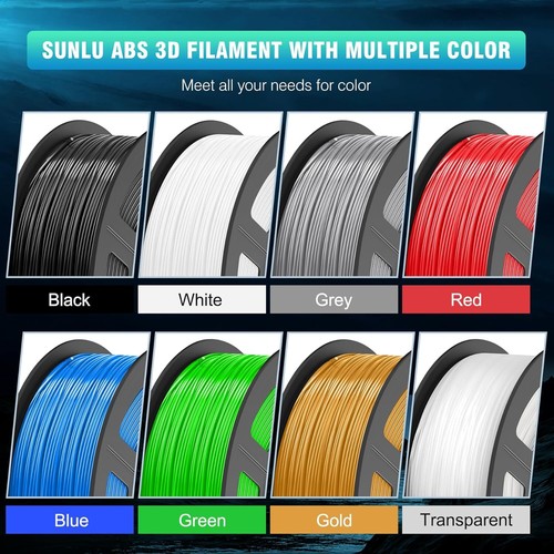 5KG/10KG/20KG SUNLU ABS Filament Langlebiges 3D Drucker Verbrauchsmaterial - Afbeelding 3 van 33
