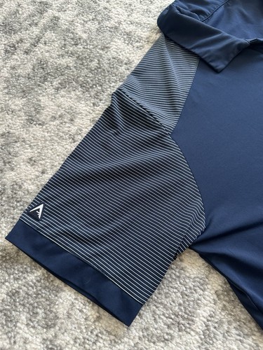 Colorado Avalanche Hockey Men’s Antigua Polo - Navy And Stripes XL - Picture 5 of 7