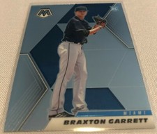 2021 Panini Mosaic Baseball Braxton Garrett Miami Marlins rookie card #204