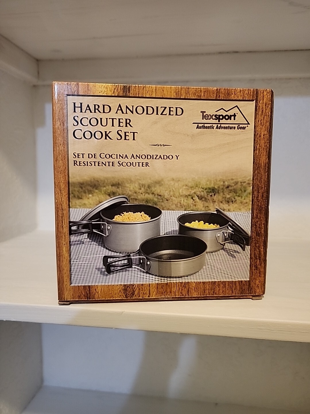 Texsport Hard Anodized Scouter Cook Camp Hiking Backpacking Compact Set