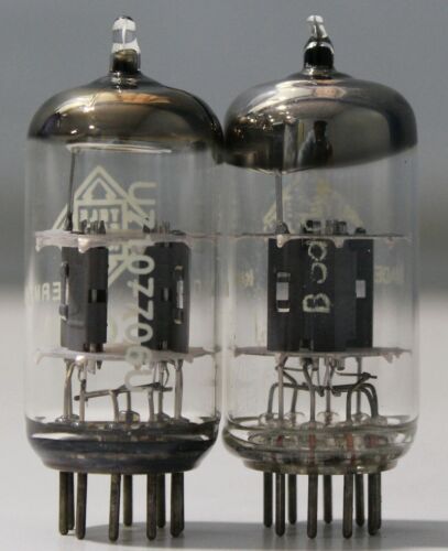 ECC81 Telefunken Diamantboden Made in Germany Amplitrex getestet 1 Match Paar - Bild 5 von 9