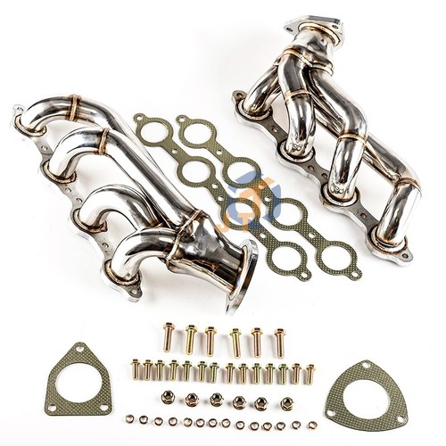 For 03-06 Chevy GMC Shorty Headers Sierra Silverado 1500HD 2500HD Truck 6.0L - Picture 3 of 15