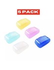 5Toothbrush Head Covers Portable Travel Camping Holder Brush Cap Case Sets
