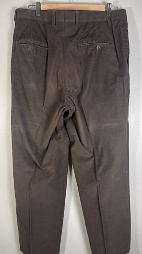 Burberry London Mens Brown Corduroy Pants 34R x  28 Inseam EUC - Picture 2 of 5