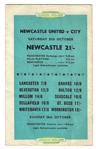 Manchester City v Portsmouth - 1958-59 First Division - Football Programme - Picture 3 of 3