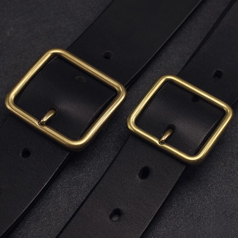 Fibbia Per Cintura Uomo In Ottone Massiccio – Ricambio Con Viti E Cacciavite – Larghezza 38-40mm - 2