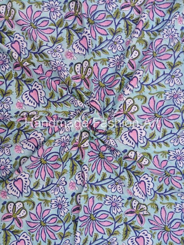 Indian Hand-block Fabric Scraps Pack for Crumb/Scraps Quilting 100% Cotton 1 Mtr - Picture 50 of 82