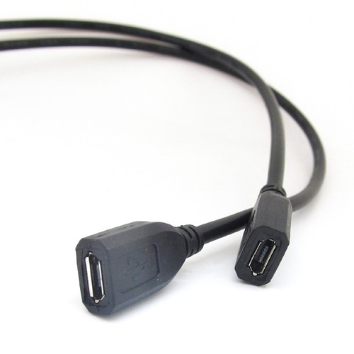 4pcs 0.3M/1ft Micro 5pin USB Female Jack 2 wires Power Pigtail Cable DIY Black - Picture 1 of 6