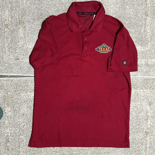 Texas Roadhouse Polyester Red Polo Shirt Size S / Small - Picture 1 of 3