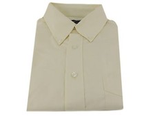 Club Room Men's 100 Cotton Dress Shirt Solid Beige Regular Fit 15 1/2 32/33 M