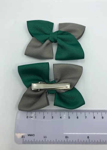 Hunter Green and Grey School Hair Accessories - Picture 56 of 68