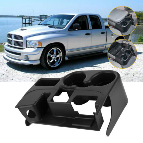 Fit For 2003-2012 Dodge Ram 1500 2500 3500 Center Console Cup Holder Matte Black - Foto 2 di 12