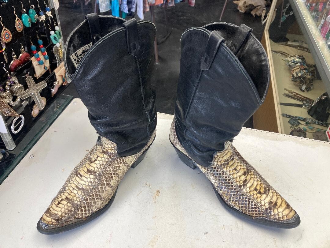 Great Western Boot Co Genuine Exotic Python Snake… - image 1