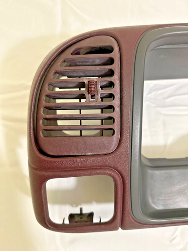 1995-1999 CHEVY GMC SILVERADO Dash Bezel Instrument Cluster Burgundy Burgandy - Picture 10 of 16