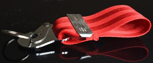 Schlüsselanhänger by FlapsFive aus original Austrian B777 Safety Belt - - Picture 3 of 3