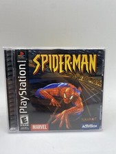 Spider-Man (Sony PlayStation 1, 2000) Black Label PS1 Complete 