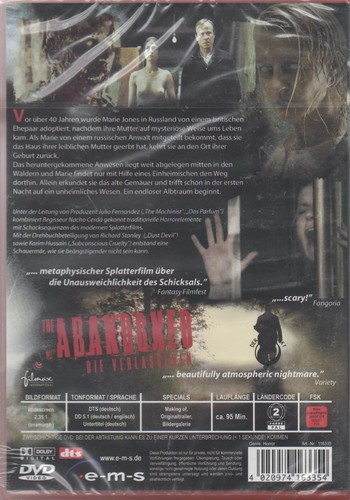The Abandoned Die Verlassenen FSK 18 DVD NEU EMS Anastasia Hille Karel Roden - Imagen 2 de 2