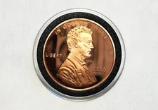 2009 Large LINCOLN Log Cabin One Cent - Fantasy Issue Souvenir Coin / Medal