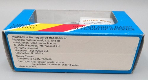 Matchbox Model A Ford Van White Rutter Bros Auto MB38 Limited Edition NEU - Bild 4 von 4