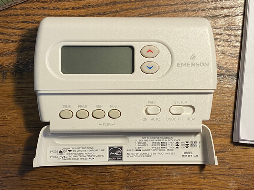 Termostato programable de 7 días Emerson 1F87-361 para sistemas de una sola etapa - Imagen 12 de 18