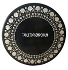 24" Marble Coffee Table Top Mother of Pearl Marquetry Art Inlay Home Decor Gifts