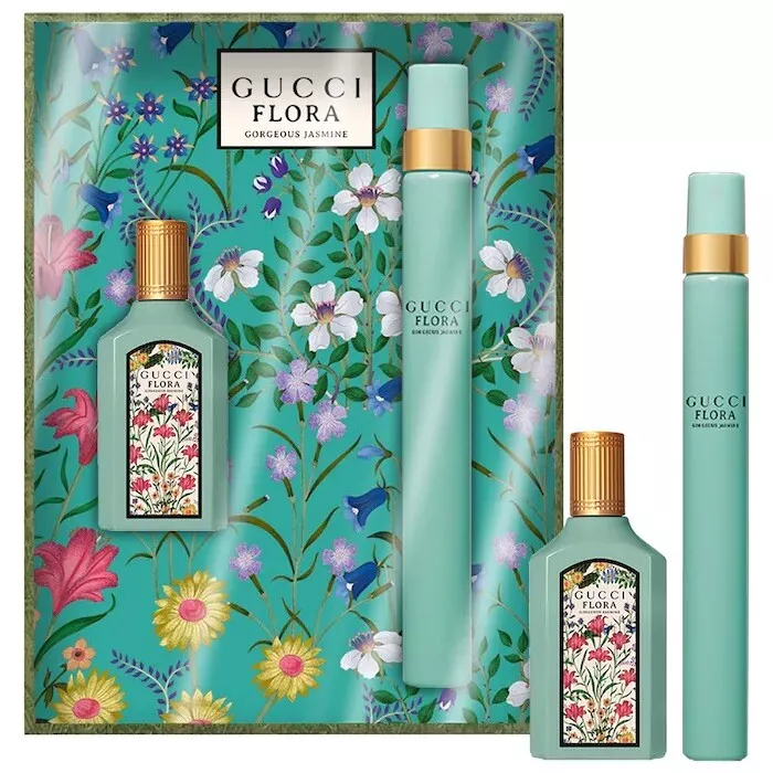 Gucci Mini Flora Gorgeous Jasmine Perfume travel Set 5ml Splash + 10ml  Spray