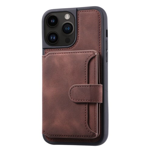 Stoßfeste Flip Schutzhülle Leder Handyhülle für iPhone 15 14 13 12 11 Pro Max - Bild 7 von 9