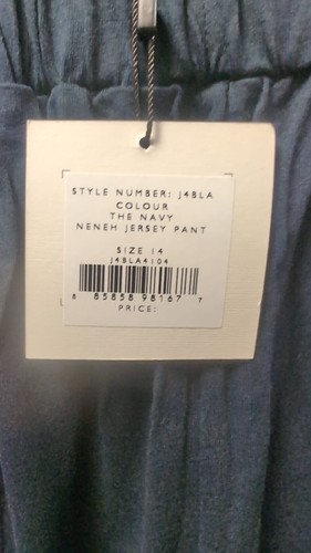 Great Plains Neneh Jersey Trousers Navy UK 14 LN052 KK 08 - Picture 5 of 5