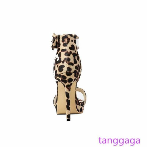 Sexy Mujer Sandalia Imitación Gamuza Tacones de aguja Altos Fiesta Bombas Zapatos Talla Grande - Imagen 4 de 12