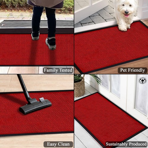 A1HC INDOOR OUTDOOR MAT FRONT AND BACK ENTRANCE WELCOME MATS FRONT DOOR PATIO MA - Picture 6 of 7