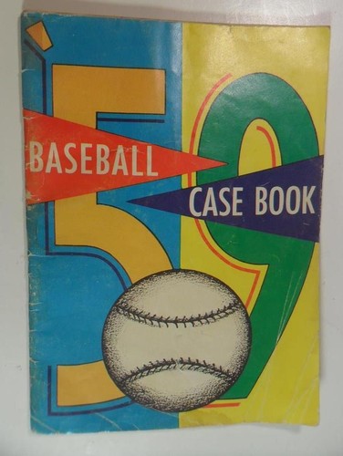 VINTAGE BASEBALL CASE BOOK FOR 1959 NATIONAL ALLIANCE EDITION