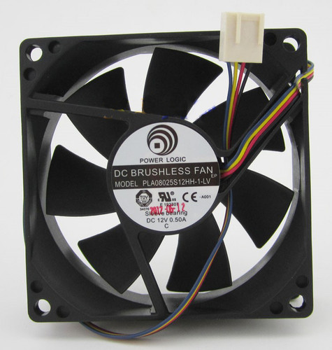 Ventilateur HK FAN AS8025V12 - 8 Cm, 12V, 0.50A, 4 Fils - Refroidissement Pour PC Ou électronique