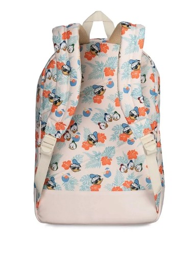 Disney Store NIP - Donald Duck And Nephews Full Sized Backpack - Tropical Print - Picture 3 of 3