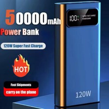 50000mAh Power Bank Fast Charger Large Capacity Portable Mobile External Battery