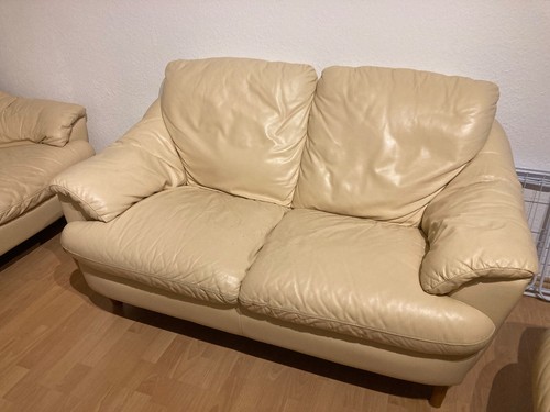 Sofa 3,2,1 Set, Leder, (1er: 0,9x0,9x0,7; 2er: 0,9x1,5x0,7; 3er: 0,9x1,9x0,7) - Bild 3 von 4