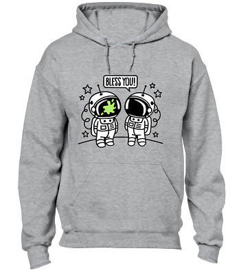 ASTRONAUT BLESS YOU HOODY HOODIE LUSTIG RAUMFAHRER WELTRAUM DESIGN CARTOON