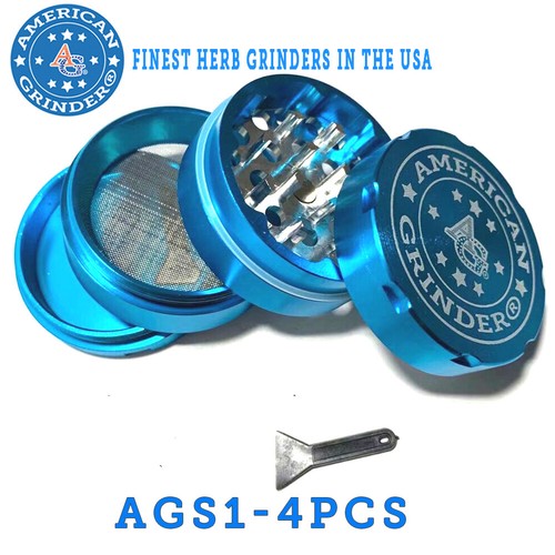 American Grinder® ️40 mm/1,5"" 4 pz denti affilati tritabacco lavorata a CNC - Foto 9 di 22