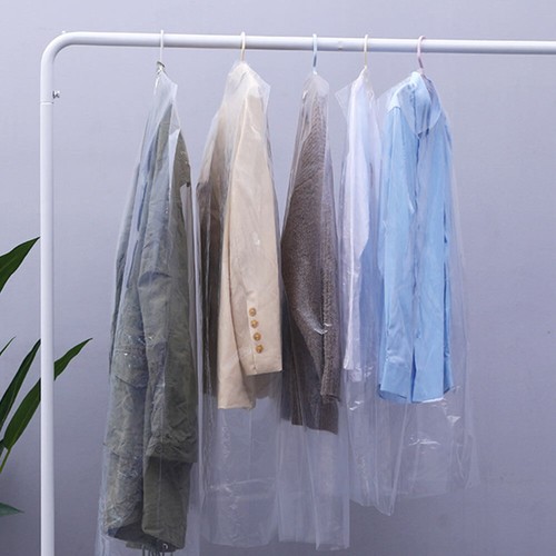 20 piezas bolsa de limpieza en seco cubierta de ropa transparente cubiertas a prueba de ropa - Imagen 6 de 12