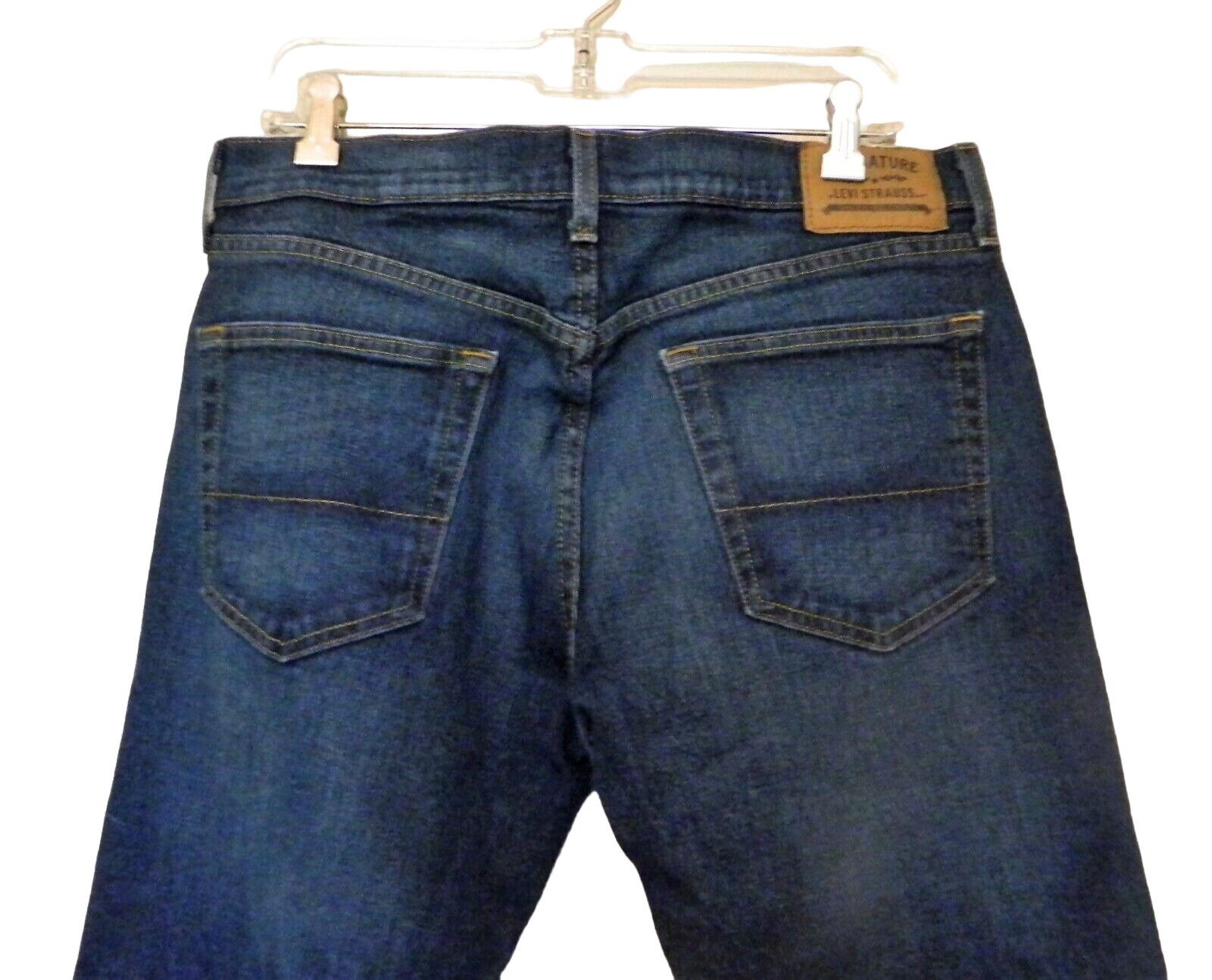 Levi Strauss Signature Jeans 33x30 Actual W36 Blu… - image 1