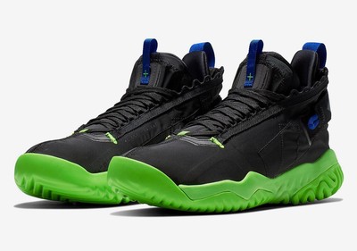 Nike Jordan Proto React Black Racer Blue Electric Green BV1654-004 Mens Size 11