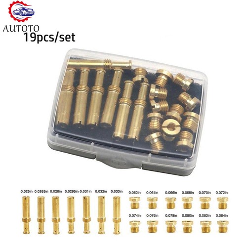 Kit de surtido de chorro de 1 juego/19 piezas para carburadores de carbohidratos S&S Cycle Super B E G - Imagen 1 de 9