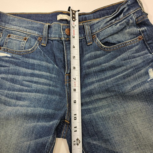 Pantalones de mezclilla J Crew ajustados elásticos tiro medio desgastados nuevos con etiquetas para mujer talla 26-29" entrepierna - Imagen 9 de 11