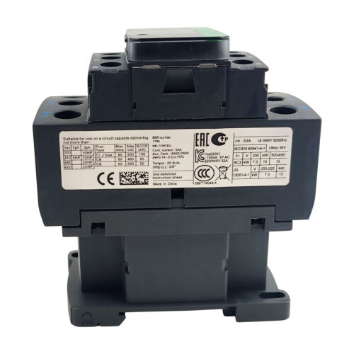 NUOVO contattore TeSys Deca LC1D32G7 120V bobina AC 32A sostituire Schneider LC1D32G7 3P - Foto 5 di 9